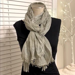 Ann Taylor Luxe Open Weave Wool Blend Scarf NWT